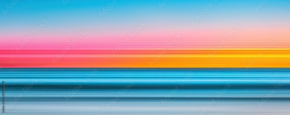 Poster seascape abstract background concept. vibrant abstract landscape with harmonious colors blending in 