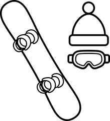 スノーボードのアイコン