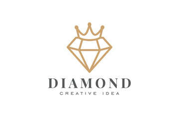 Creative Diamond Concept Logo Design Template