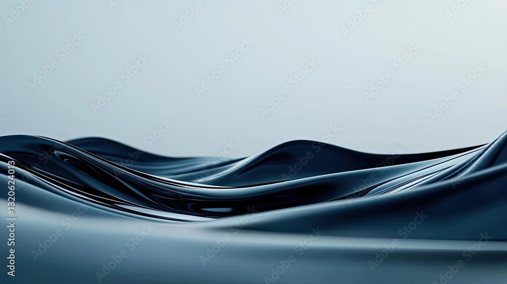 Poster seascape abstract background concept. abstract waves of deep blue water creating a serene and tranqu