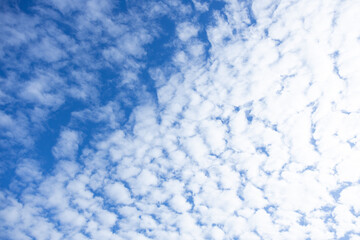 Beautiful Dense Cloud Formation in Clear Blue Sky