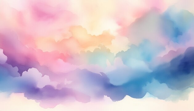 soft pastel watercolor texture resembling dreamy clouds perfect for backgrounds or artistic projects