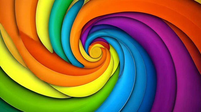 Colorful swirl of paint with a rainbow of colors. The swirl is very large and takes up most of the image. The colors are bright and vibrant, creating a sense of energy and excitement