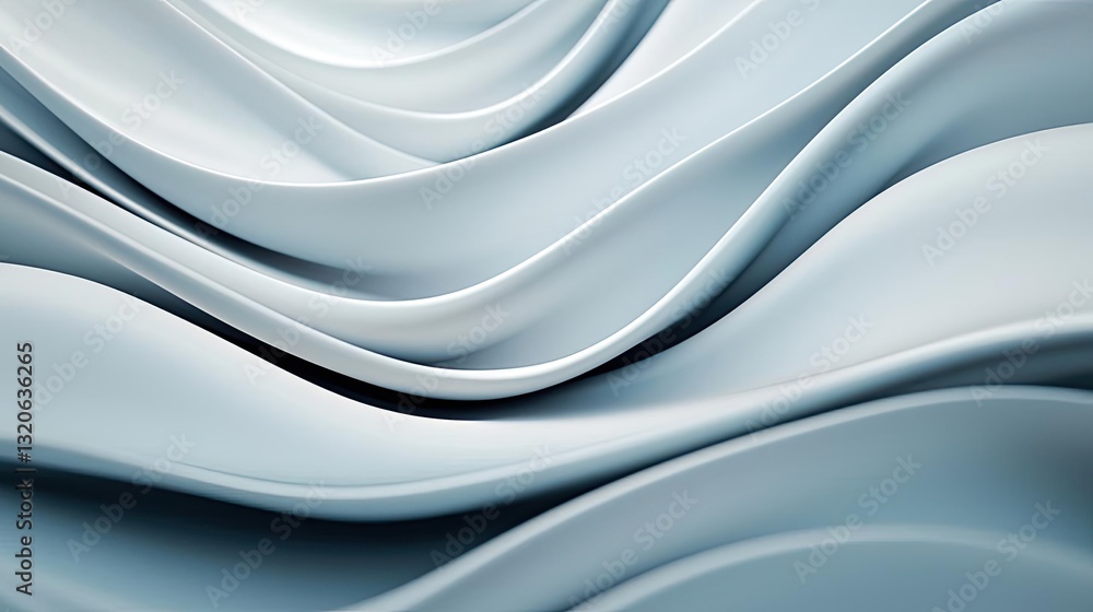 Poster waterscape abstract background concept. abstract flowing waves in serene blue tones create a calming