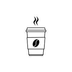 Drink Cup Icon. Coffee Cup Vector Icon in line style design. Drink Cup Symbol. Vector illustration.