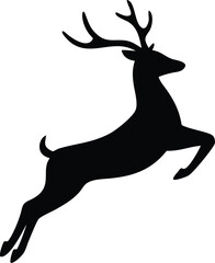 deer silhouette vector illustration