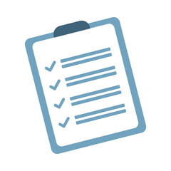 Business document report check mark, checklist board business tasks