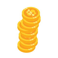 gold coins falling on top of each other. pile of gold coins