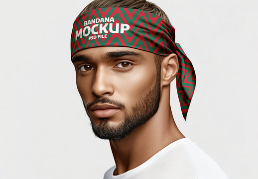 Bandana Mockup for Creative Design and Branding Projects