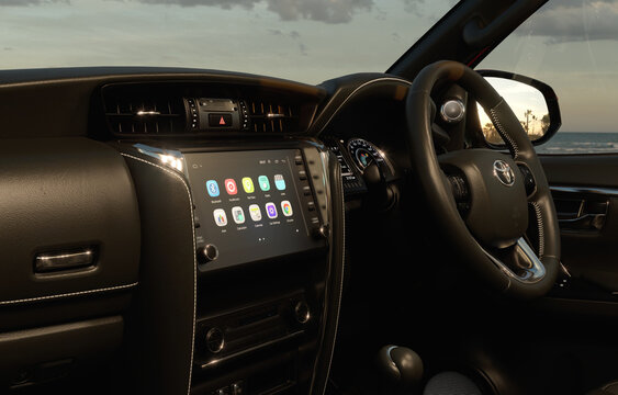 Toyota fortuner dashboard and steering wheel