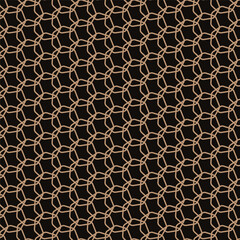 Abstract Geometric Gold Seamless Pattern