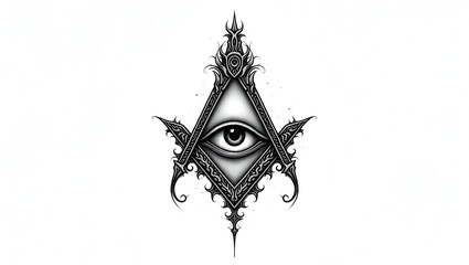 Title: A Highly Detailed and Intricately Designed Blackwork Tattoo

