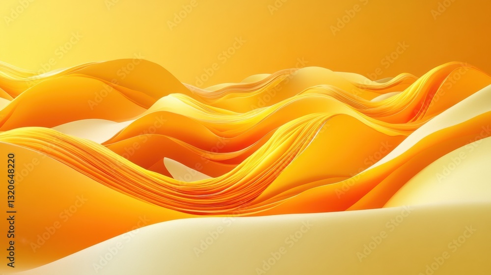 Aufkleber an abstract and smooth golden wave-like pattern with a gradient effect