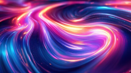 Fototapeta premium a vibrant abstract swirl of glowing lines and curves, creating a sense of motion and energy