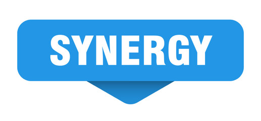 synergy sticker. synergy sign on transparent background