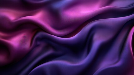 flowing folds of luxurious purple and pink fabric, evoking a sense of elegance and smoothness
