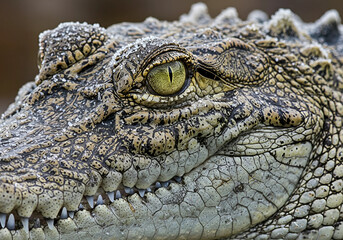 Fototapeta premium Crocodile close-up