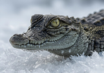 Obraz premium Crocodile Frozen