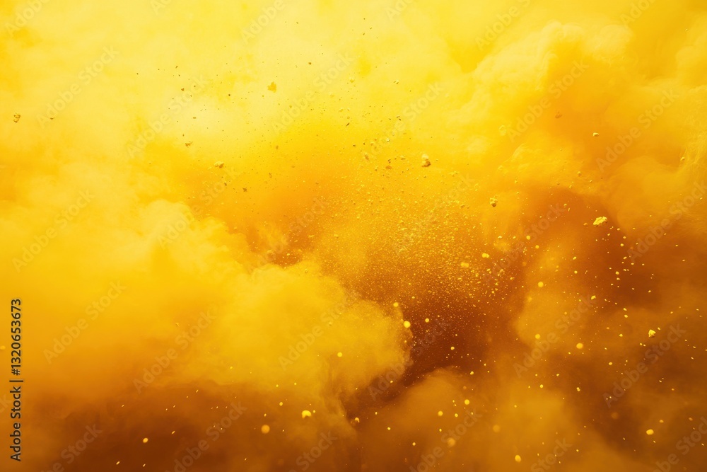 Poster vibrant yellow explosion background for dynamic animations and captivating projects in the action ge