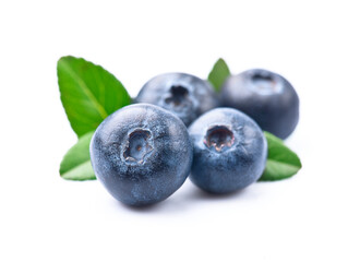 Blueberry with leaves