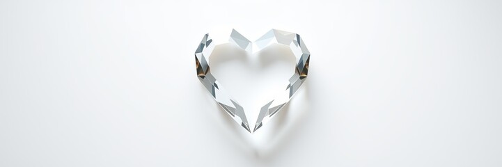 Sparkling diamond gemstone placed elegantly on a crisp white background creating a luxurious feel