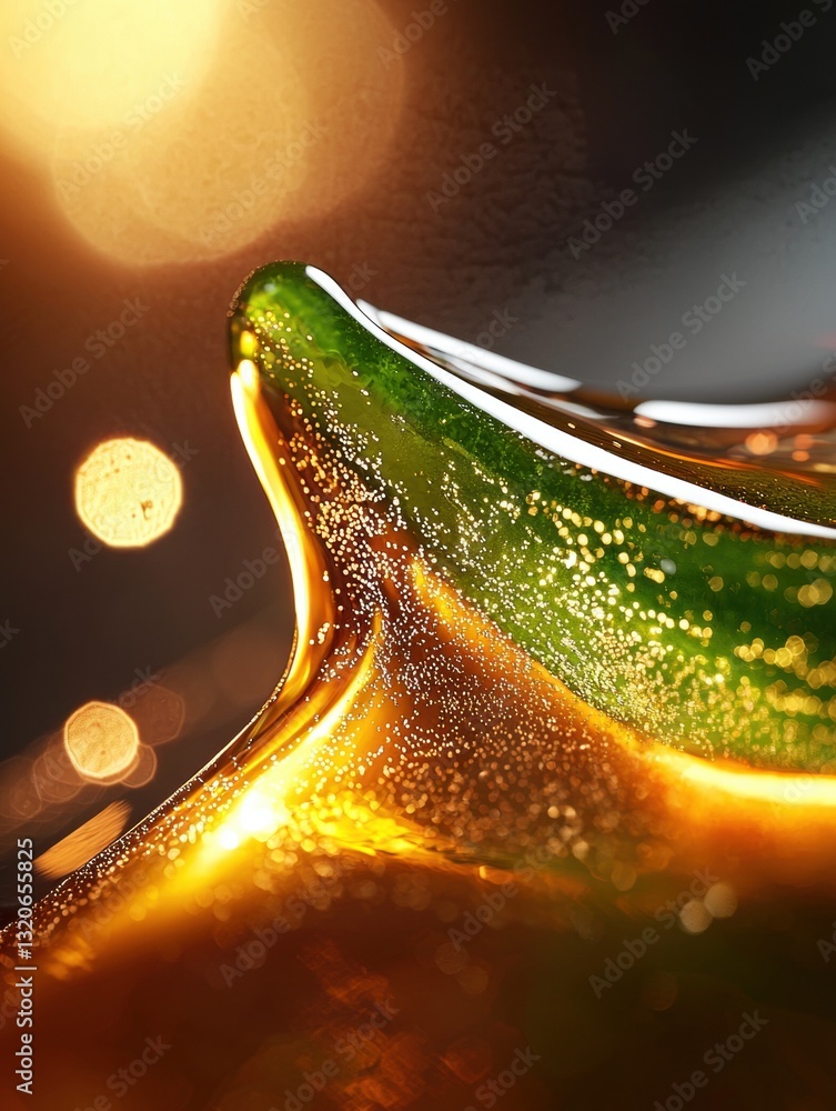 Poster abstract digital art piece that appears to be a close-up of a wave or a wave-like shape.