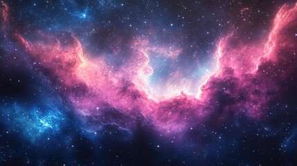 Fototapeta premium a stunning image of a colorful nebula in deep space, with vibrant hues and swirling patterns