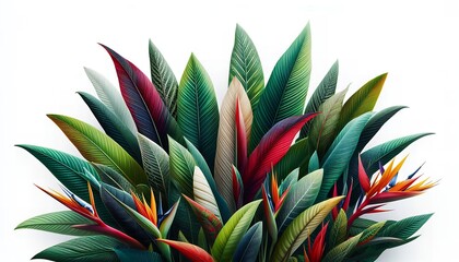 Obraz premium red and green leaves