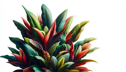 Obraz premium red and green leaves