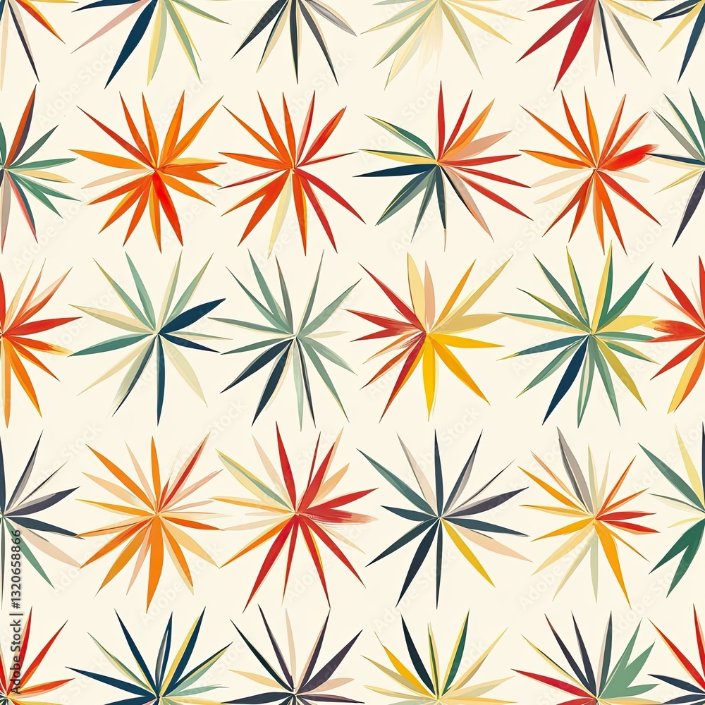 Poster bold starburst pattern sharp angular lines dynamic design for commercial use