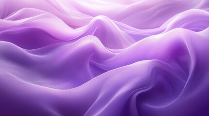 Obraz premium An abstract composition of flowing purple fabric, creating a dreamy, ethereal scene. The fabric moves with a gentle, undulating motion