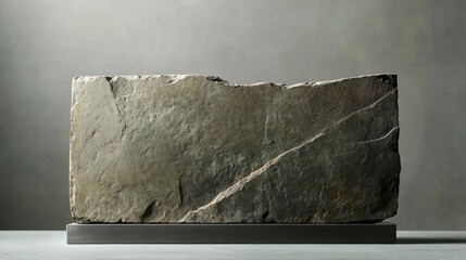 Rough, rectangular stone slab