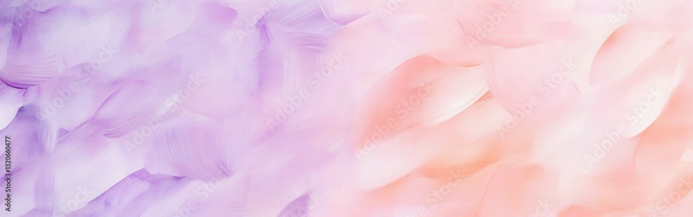 Poster soft gradient of lavender and peach hues created using gentle pencil strokes in a serene artistic se