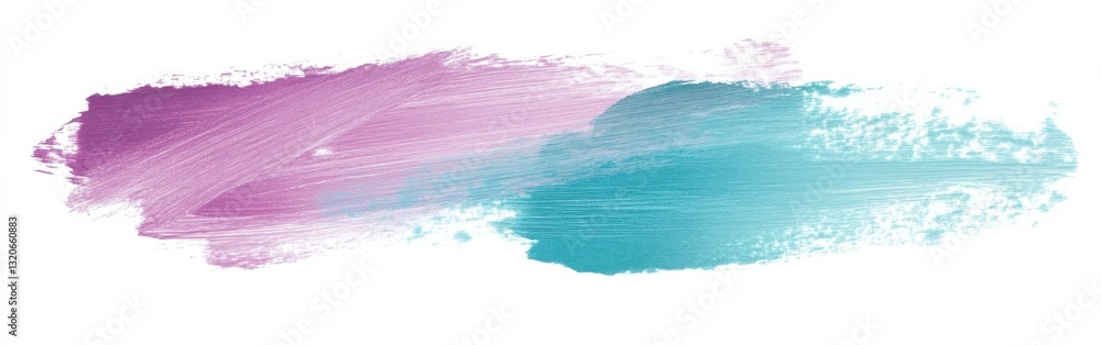 Poster soft pencil strokes create an abstract background with blended shades of pink and turquoise for arti