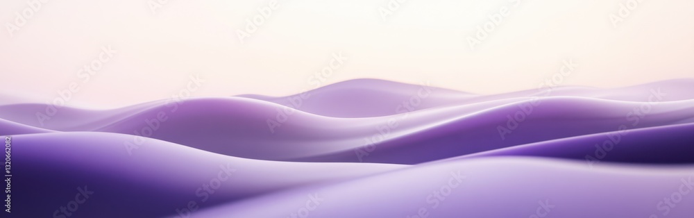 Fototapete soft lavender waves create a serene and tranquil atmosphere in a minimalist pattern design
