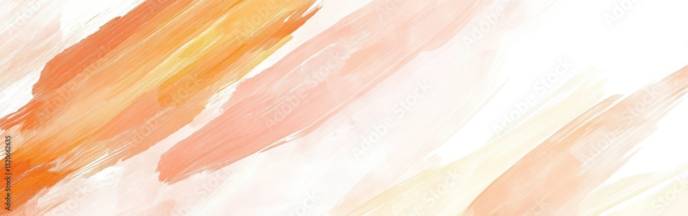 Aufkleber Minimalist composition of pencil strokes in soft peach and cream shades showcasing artistic expression and simplicity in design