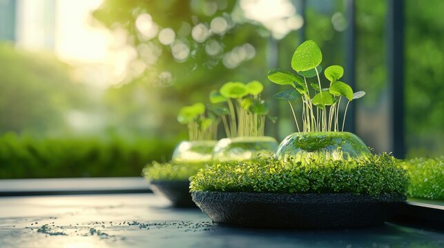 Urban garden photography close-up views of nature and sustainability