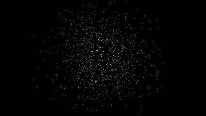 Horizontal dark black colored textured spotted wallpaper with texture and small silver dots as glittering stars all over as in night sky in space or snowing snow