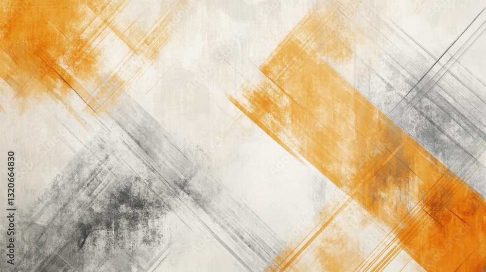 Leinwandbilder elegant pencil strokes blend with grid patterns in a harmonious abstract composition showcasing dyna