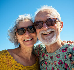 A senior couple enjoying their retirement 