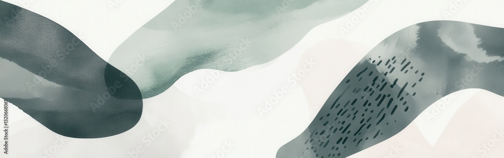 Poster abstract pencil strokes create a gentle gray wash in flowing, expressive patterns across the canvas