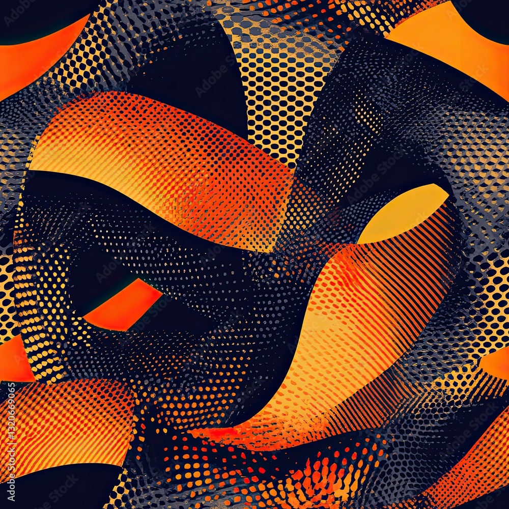 Poster Dynamic Snakeskin Inspired Patterns Sharp Angled Abstract Design
