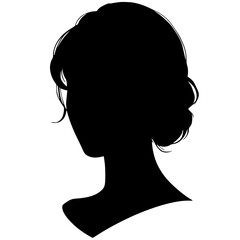 Silhouette portrait shadow woman