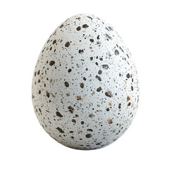 Speckled egg on transparent background isolated on transparent background 