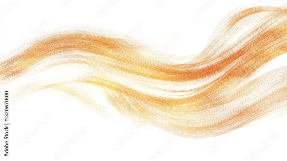 Poster flowing abstract lines created with pencil strokes showcasing a harmonious blend of soft hues and te