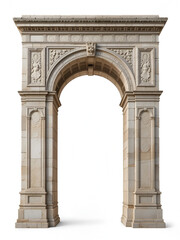 Classic arch isolated on white