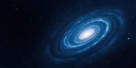 Fototapeta premium A Celestial Spiral Deep Space Imagery of a Majestic, Swirling Galaxy with Brilliant Stars and Cosmic Dust