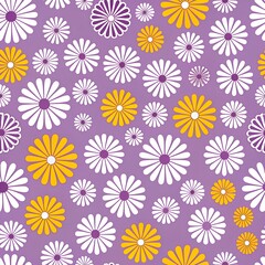 a vibrant and colorful pattern  of various flowers 