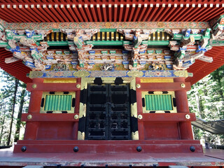 D&eacute;corations d'une pagode au Japon
