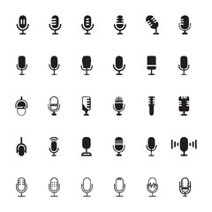 Microphone Symbol Vector - Clean Icon for Music and Recording Studio Projects